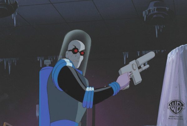 Batman The Animated Series Original Production Cel and Drawing: Mr. Freeze Fashion