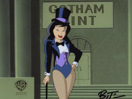 Batman The Animated Series Original Production Cel signed by Bruce Timm: Zatanna For Sale