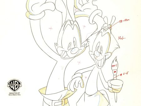 Animaniacs Original Production Drawing: Dot and Yakko on Sale