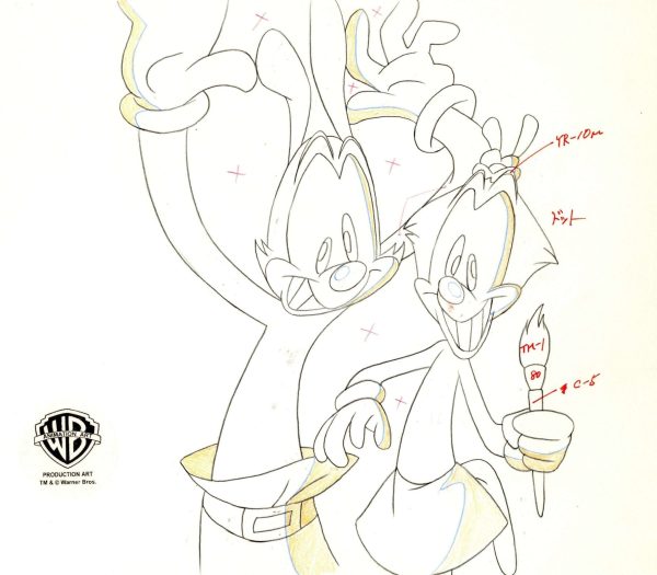 Animaniacs Original Production Drawing: Dot and Yakko on Sale