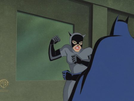 Batman The Animated Series Original Production Cel: Catwoman and Batman Online