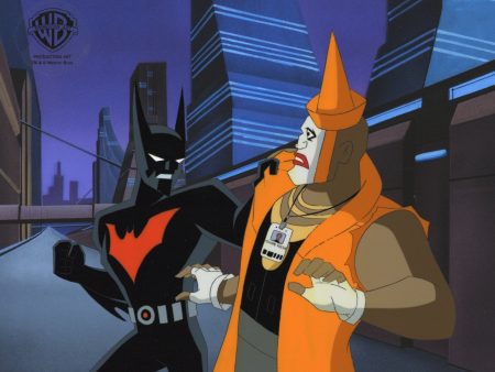 Batman Beyond Original Production Cel with Matching Drawing: Batman and Trey Online now