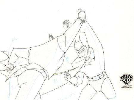 Batman The Animated Series Original Production Drawing: Batman and Joker Online Sale