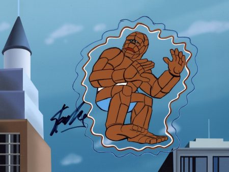 Fantastic Four Original Production Cel and Matching Drawing Signed by Stan Lee: The Thing Supply