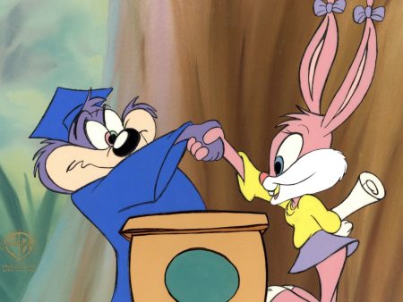 Tiny Toon Adventures Original Production Cel: Dizzy Devil and Babs Bunny Online Hot Sale