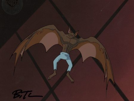 Batman The Animated Series Original Production Cel with Matching Drawing signed by Bruce Timm: Manbat Online