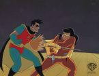 Batman The Animated Series Original Production Cel: Robin and Mighty Mom Hot on Sale