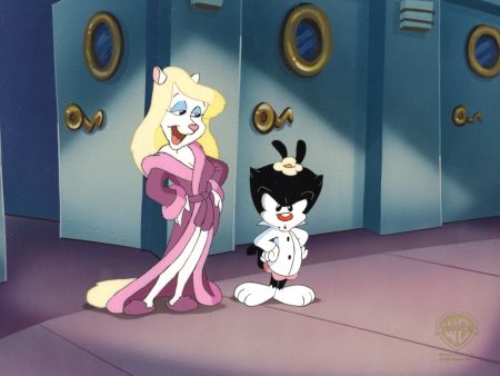 Animaniacs Original Production Cel: Minerva and Dot Discount