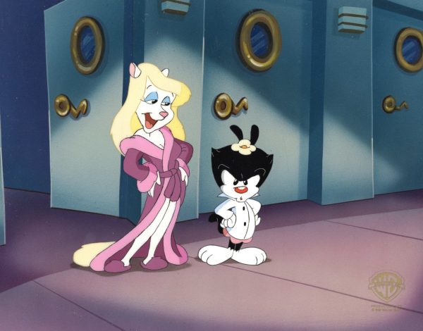 Animaniacs Original Production Cel: Minerva and Dot Discount