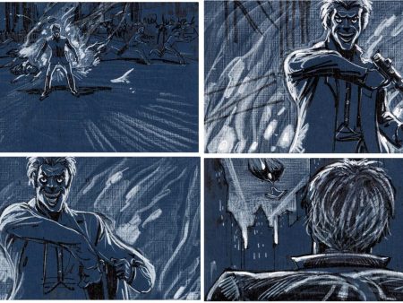 Batman Joker Storyboard Original Art Sequence of 4 For Discount