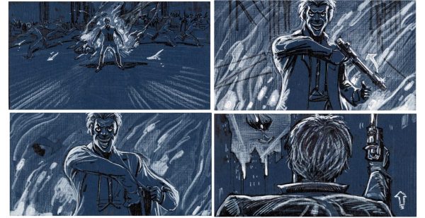 Batman Joker Storyboard Original Art Sequence of 4 For Discount