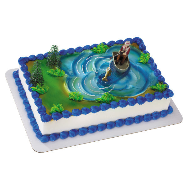 Cake Topper - Fisherman with Action Fish Hot on Sale