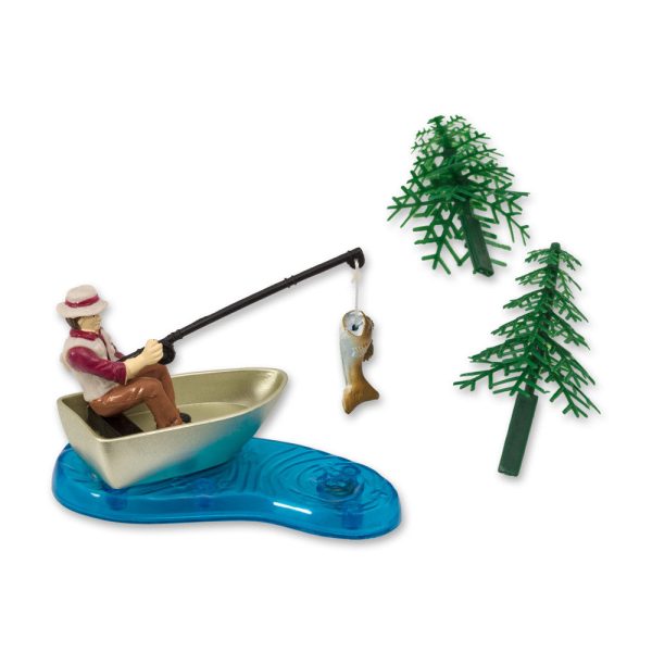 Cake Topper - Fisherman with Action Fish Hot on Sale