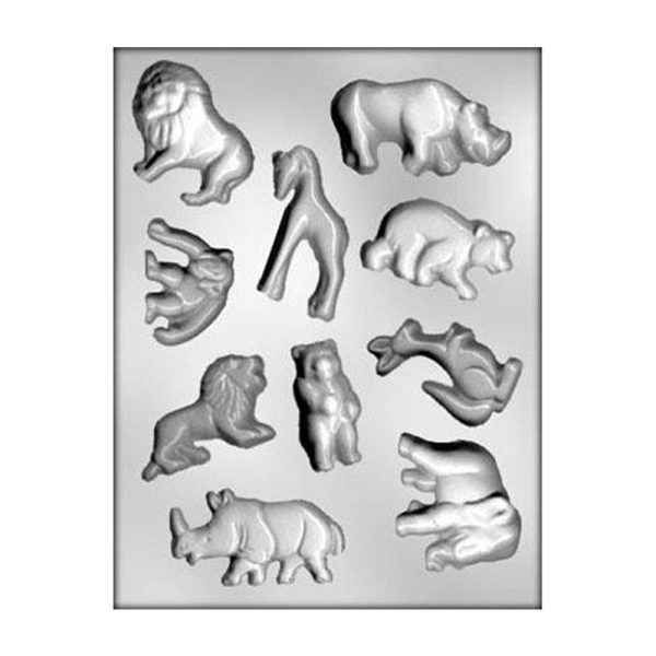 Chocolate Mold - Zoo Animals Assortment Supply