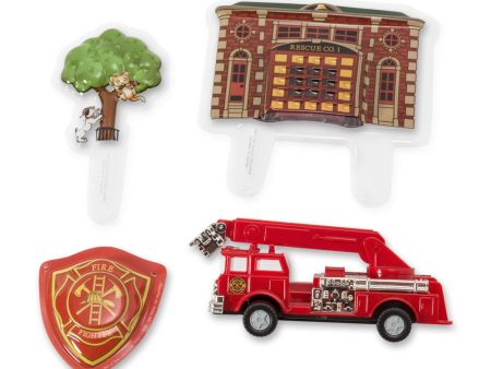 Cake Topper - Fire Truck & Station Online