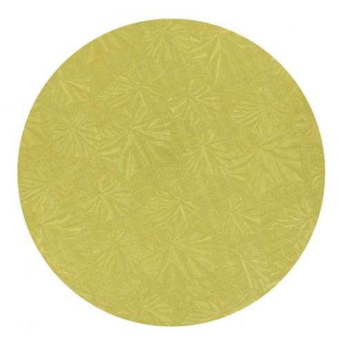 Round Gold Cake Drum 1 2   Thick Supply